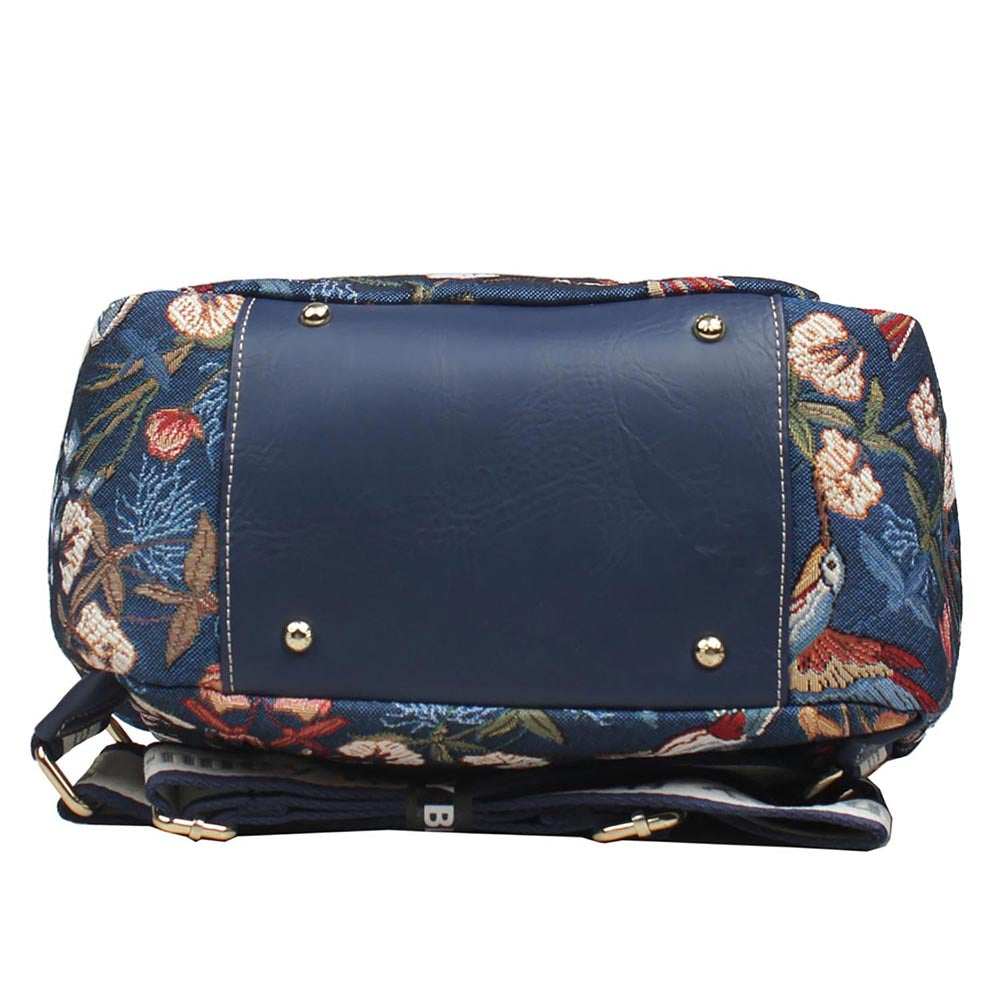 HENNEY BEAR Navy Blue Hummingbird Backpack