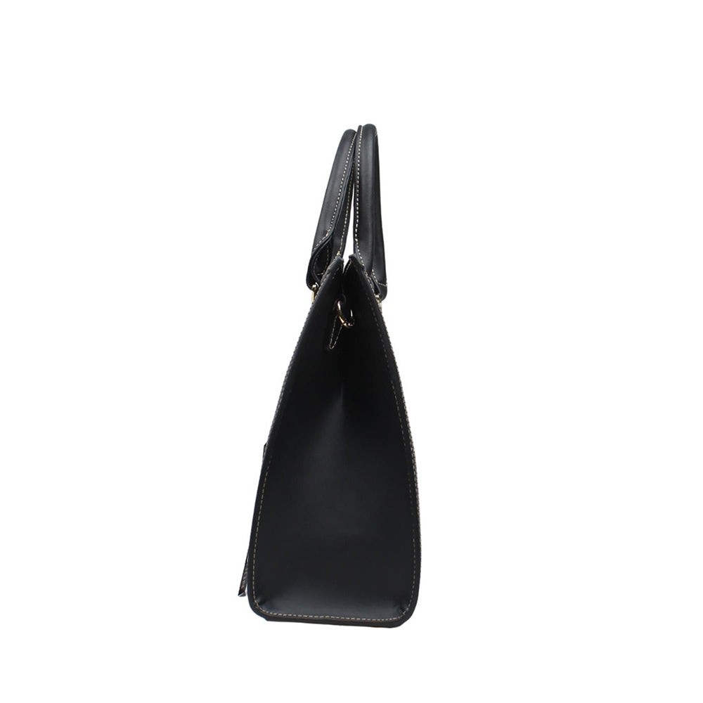 HENNEY BEAR Crown Bear Top Handbag with Detachable Strap