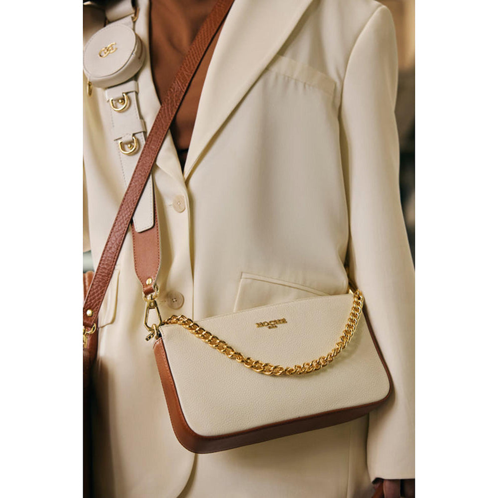 Hoche Paris Off White Black Milo Crossbody Bag
