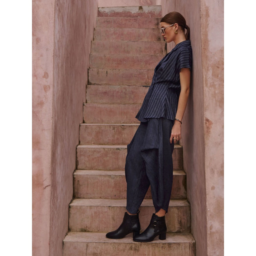 House of Fett Eva Stripes Black Co-Ord Set