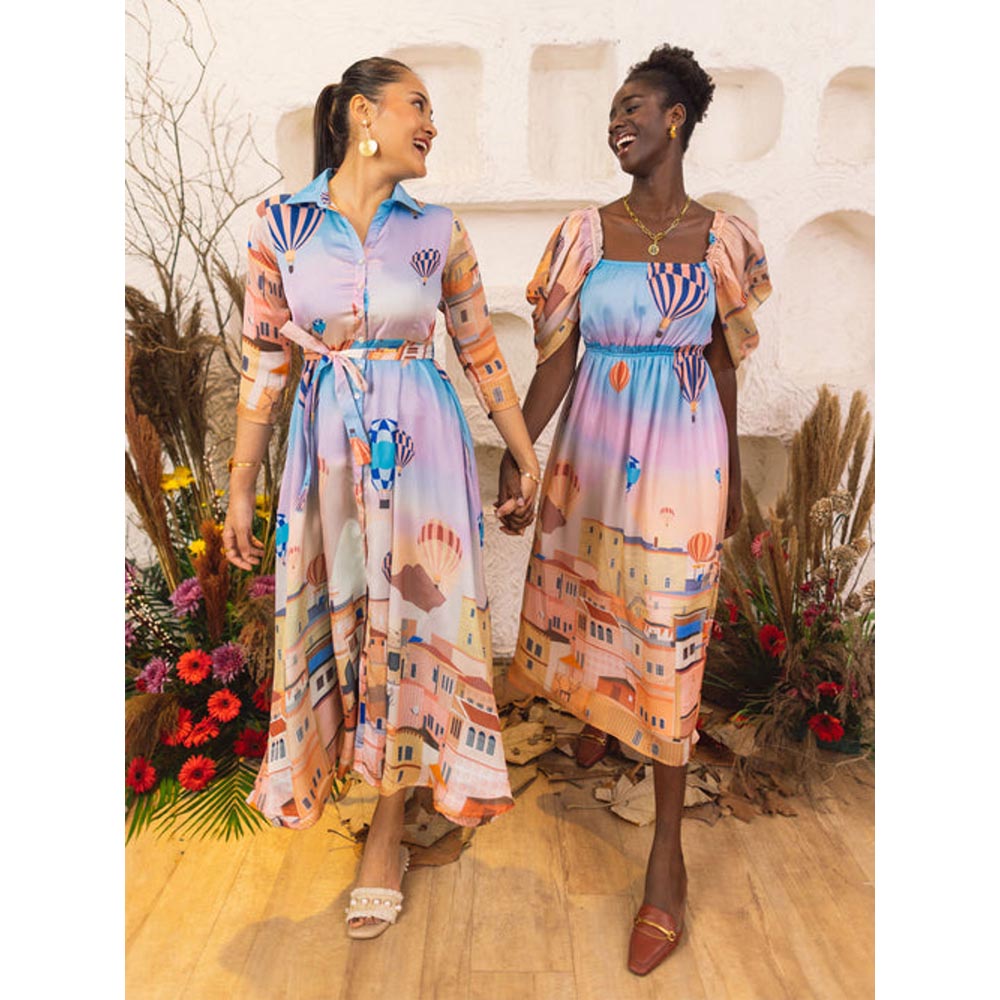 House of Fett Turkey Dress - Multi-Color