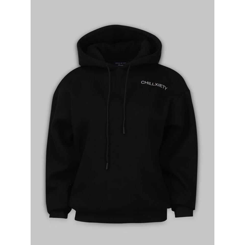 House of Fett Chilliest Everyday Loose Fit Womens Hoodie - Black