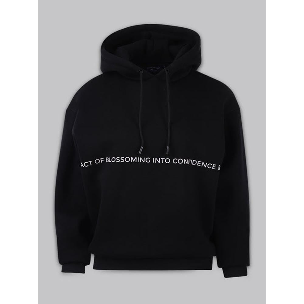 House of Fett Belomancy Urban Chic Loose Fit Womens Hoodie - Black