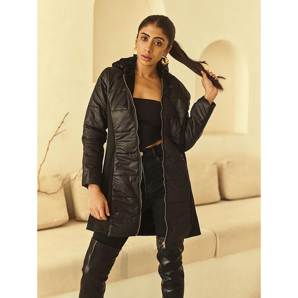 House of Fett Winter verse Black Puffer Jacket