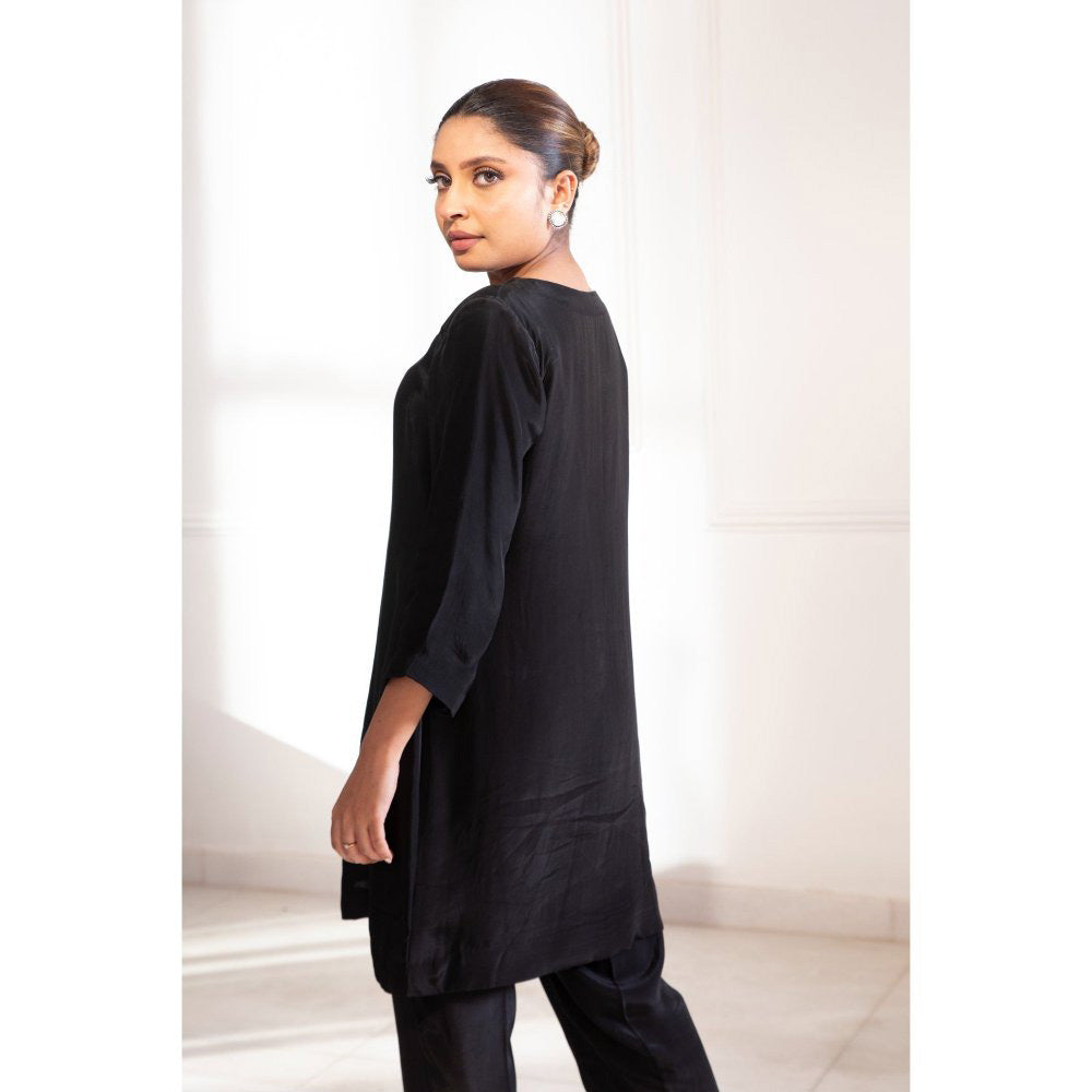 House Of Muher Samara Co-Ord Black (Set of 2)