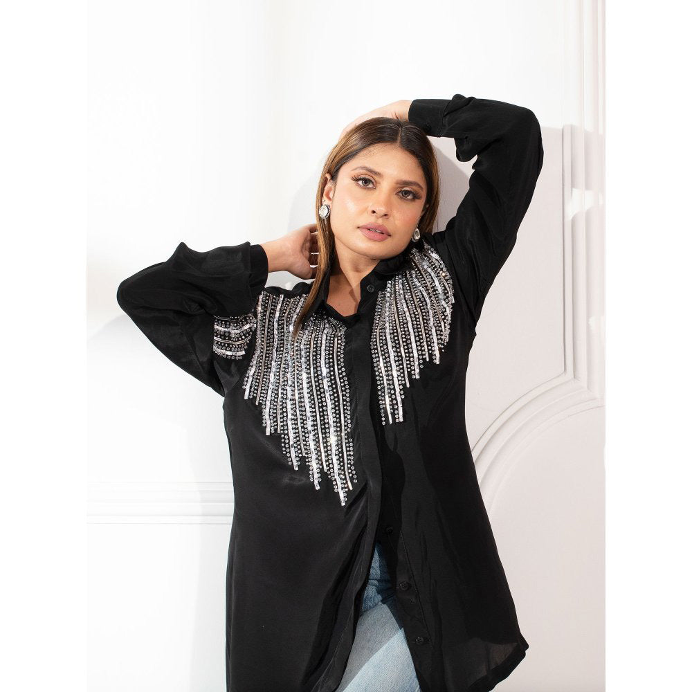 House Of Muher Samira Shirt Black