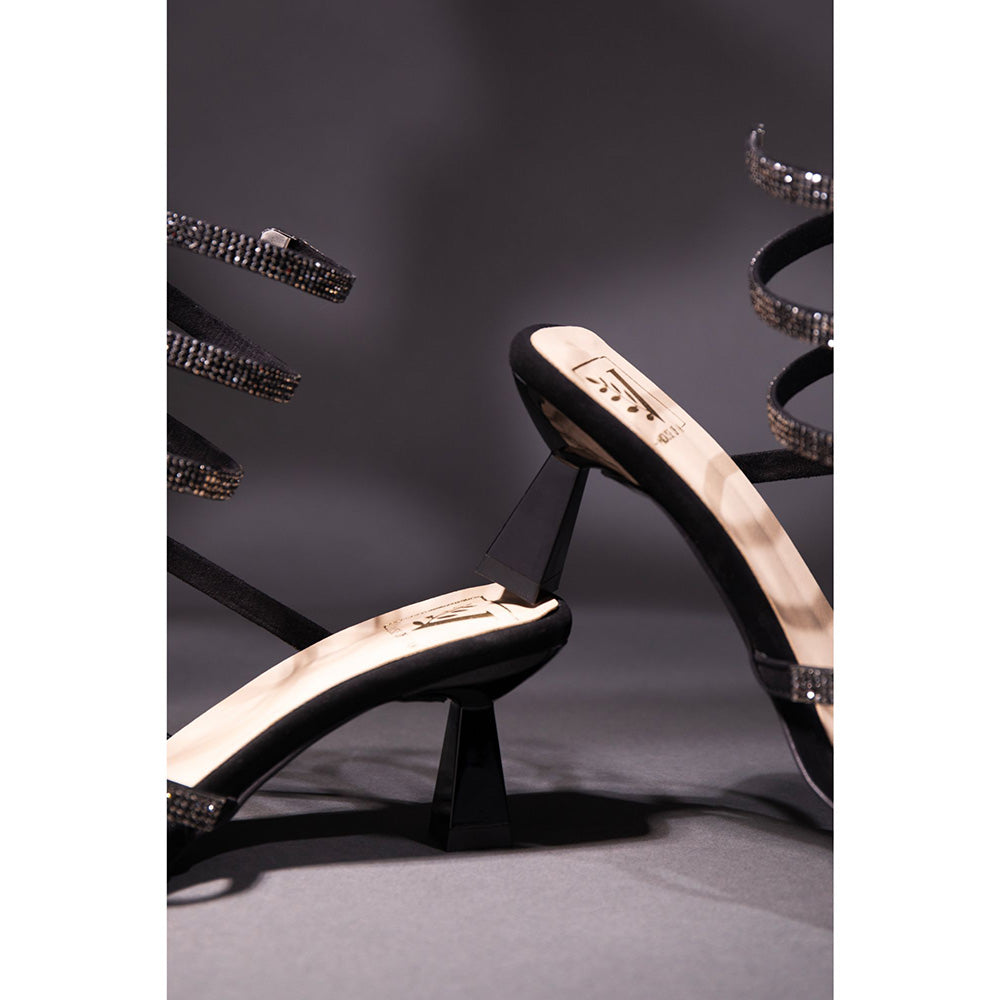 House of Vian Kate Black Gladiators Heels