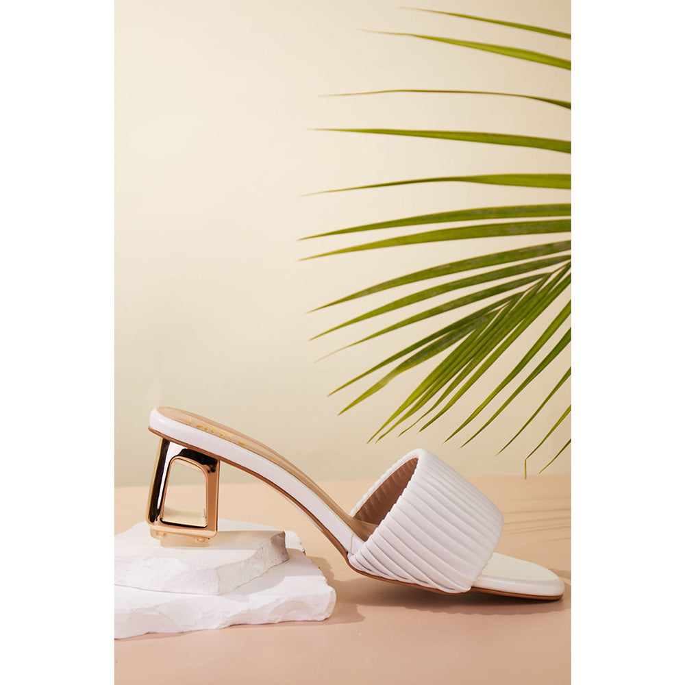 House of Vian Women White Misha Heels