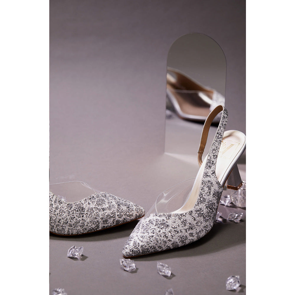 House of Vian Women Silver Adele Heels