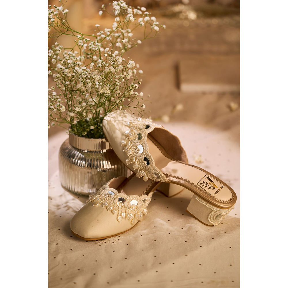 House of Vian Chandrika Beige Mules