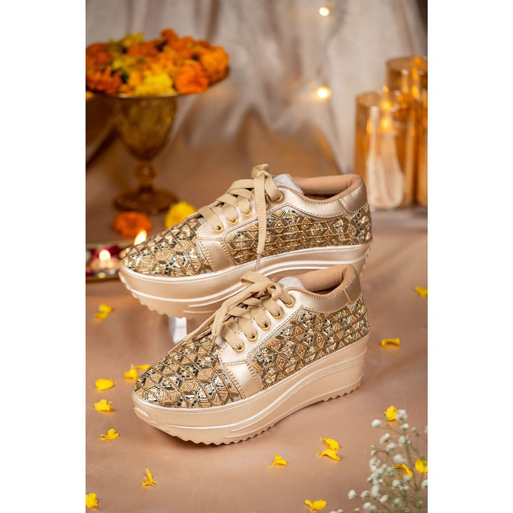 House of Vian Gold Majesties Sneakers