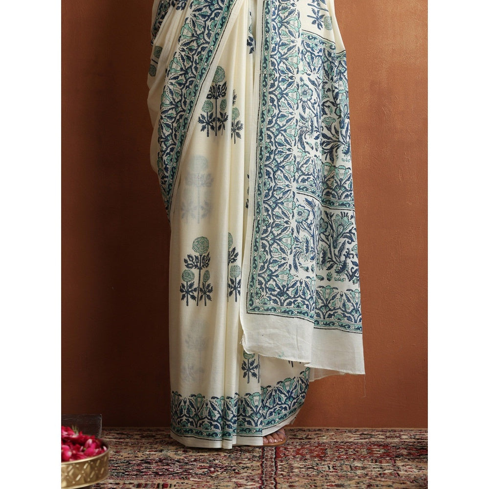 HOC Crafts Hand Block Printed Saree