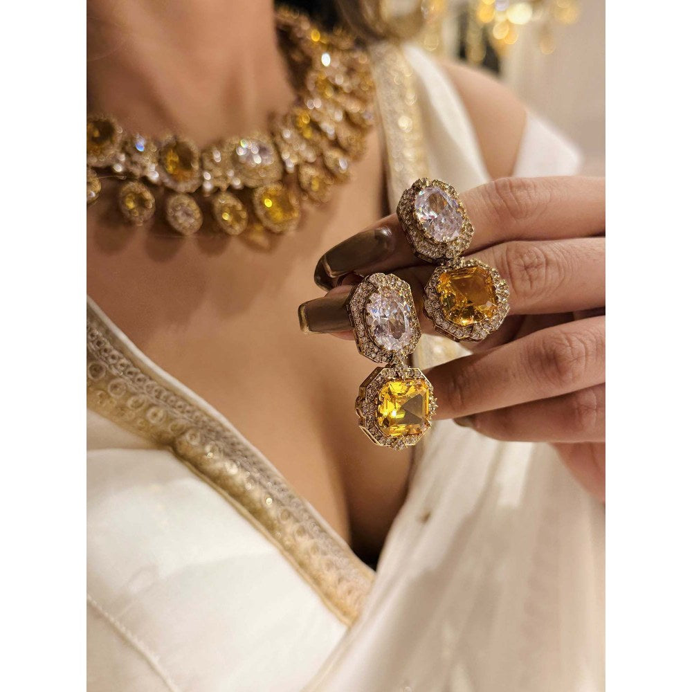 ILLUMINATE JEWELLERY Marina Opalina Necklace with Earrings
