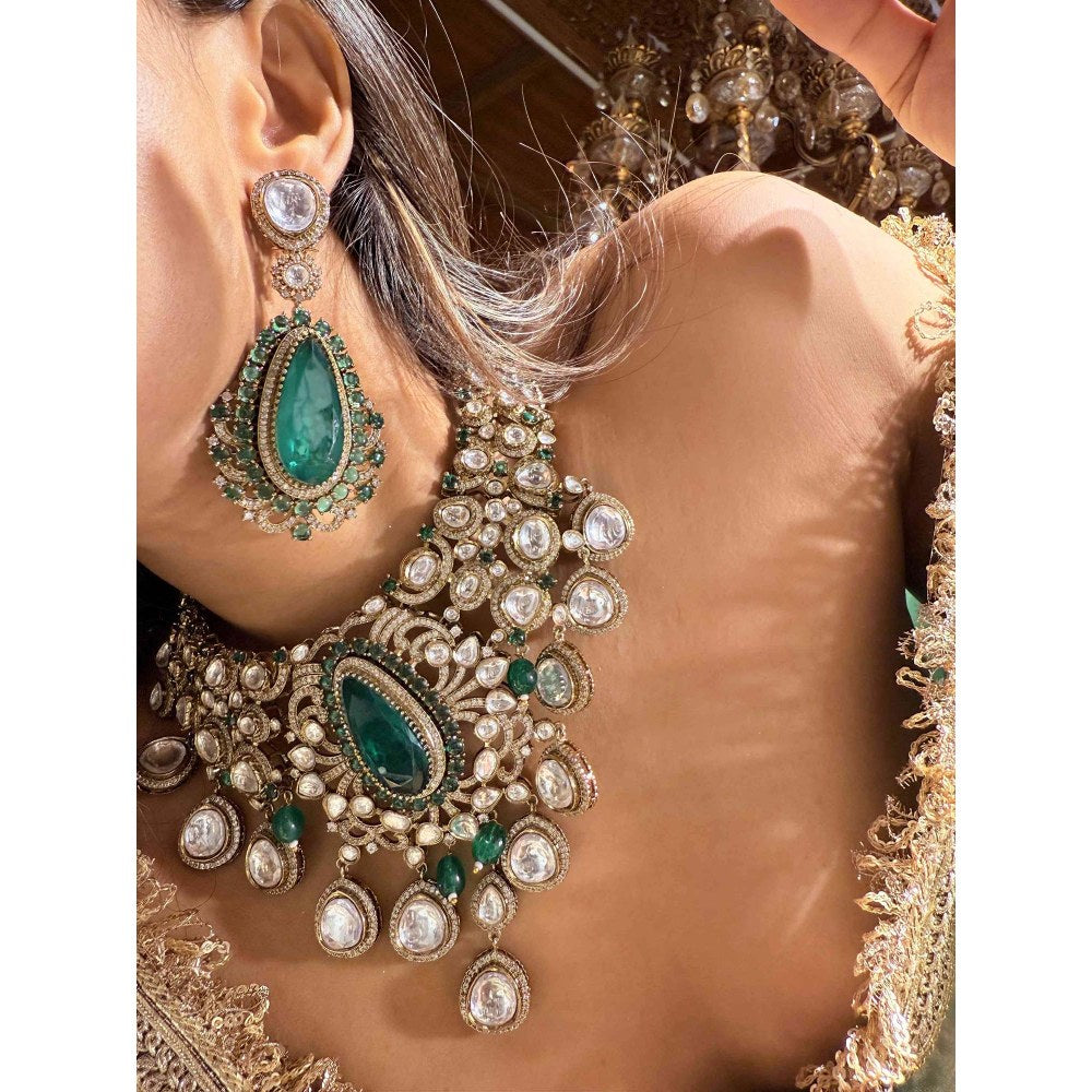 ILLUMINATE JEWELLERY Rhythm Multicolor Necklace with Earrings