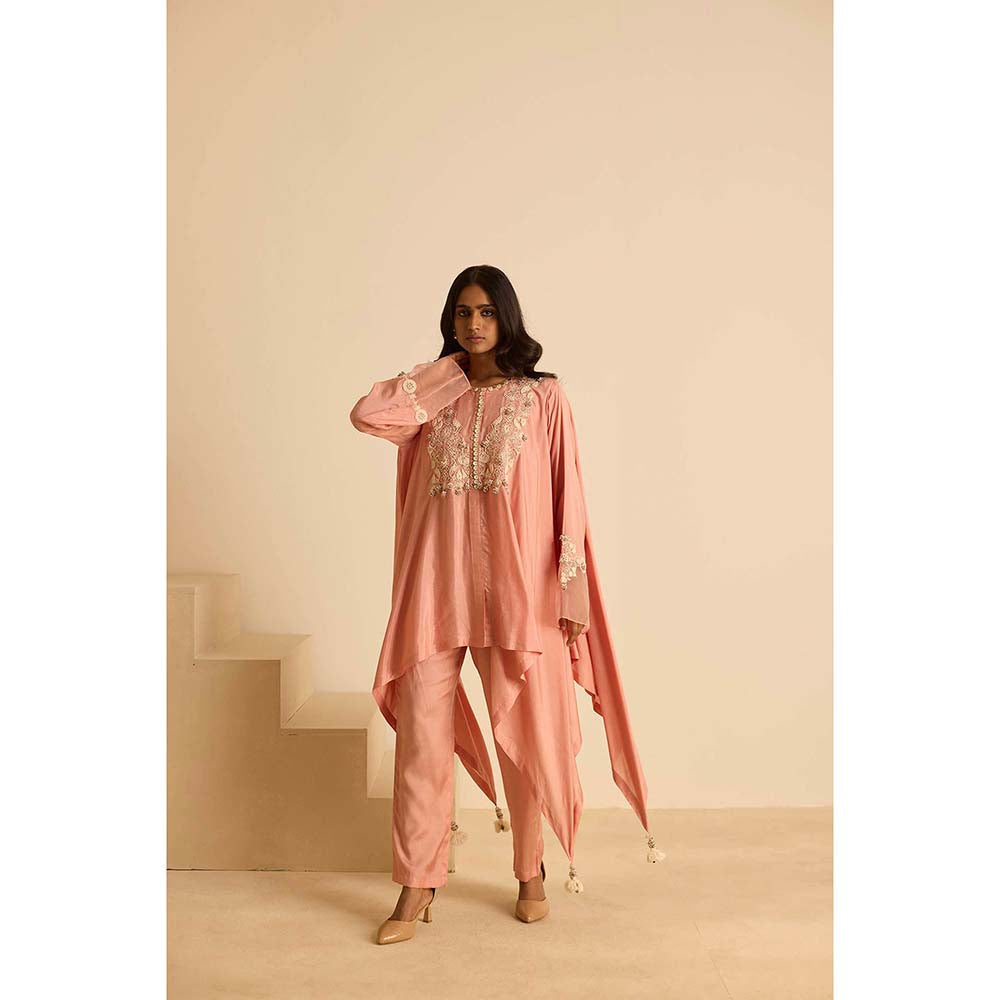 Inej Pink A Line Top with Pant (Set of 2)