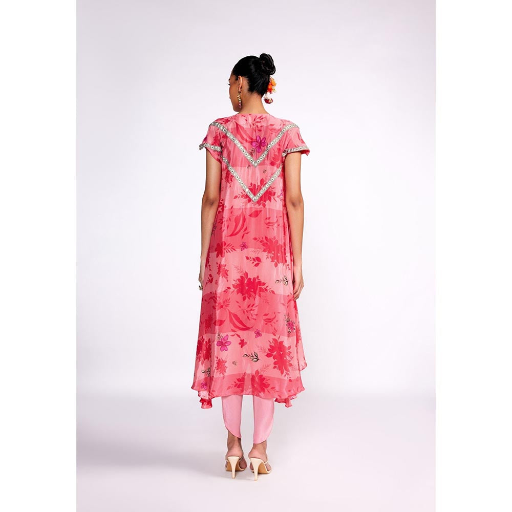 ISHA GUPTA TAYAL Pink Top and Pant with Jacket