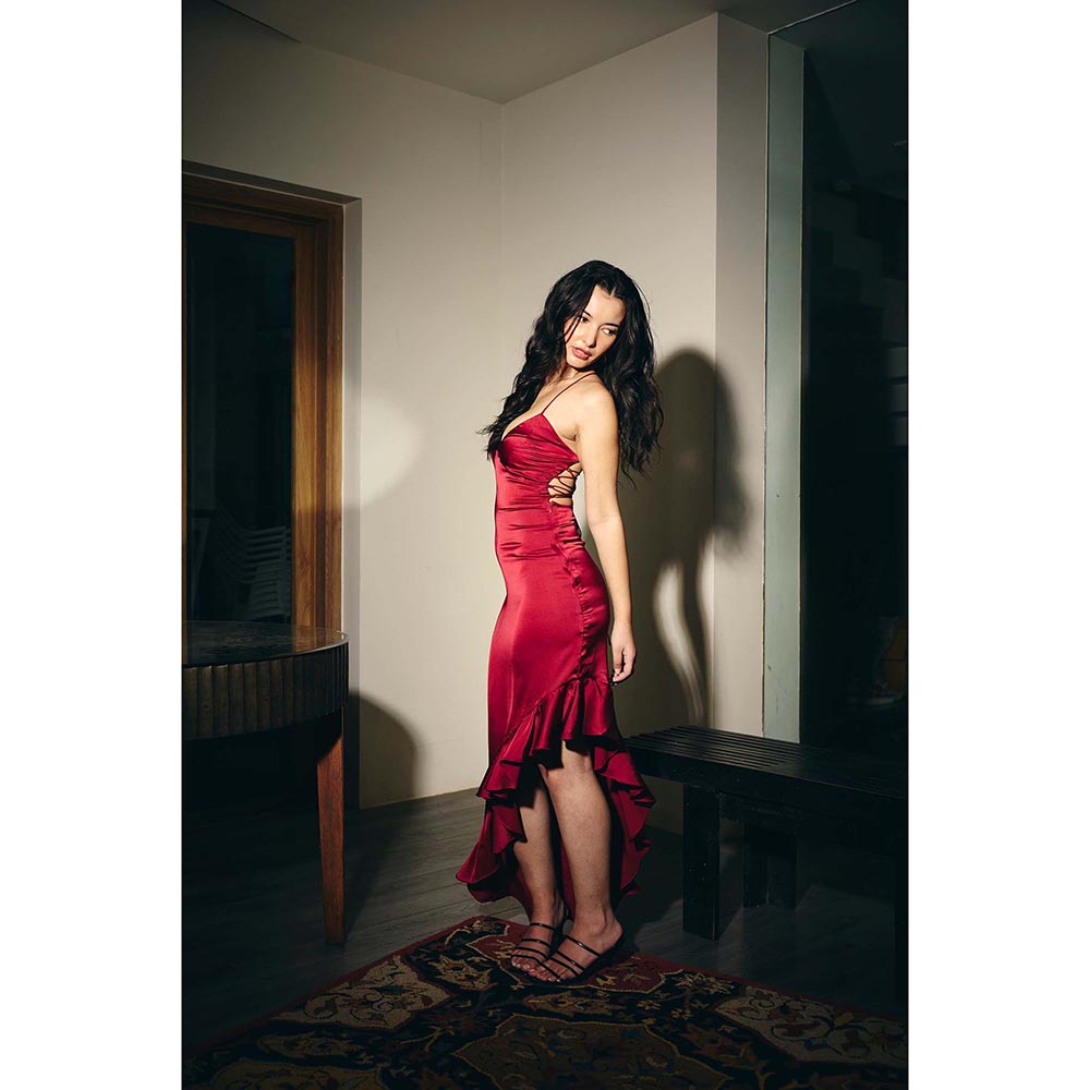 IT GIRL Women Red Isabel Maxi Dress