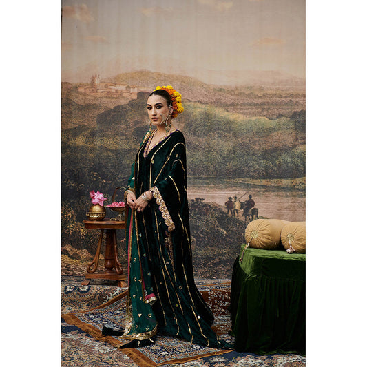 ITRH Azal Makhmali Kaftan Kurta