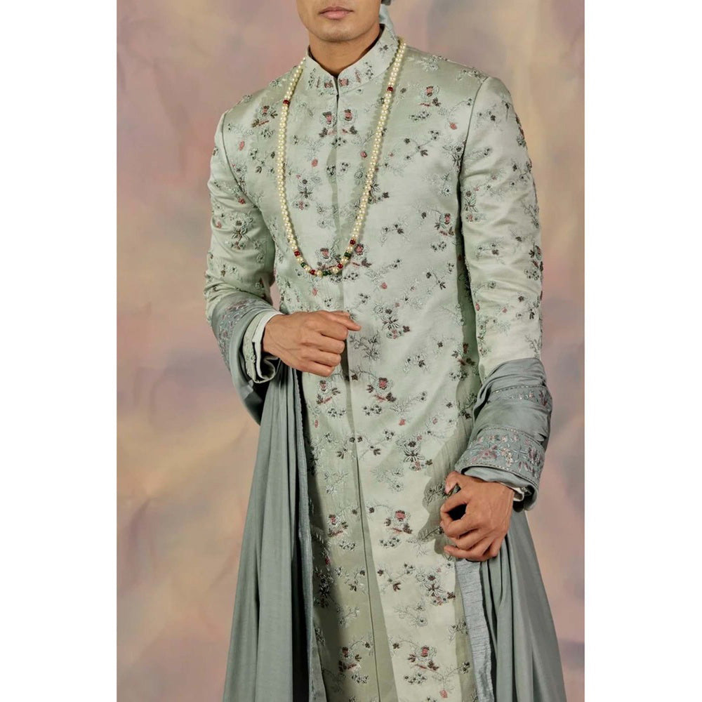 Jatin Malik Eau De Nil Sherwani (Set of 5)