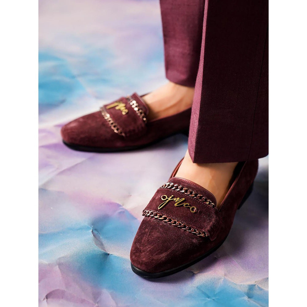 Jatin Malik Wine Chain Loafers