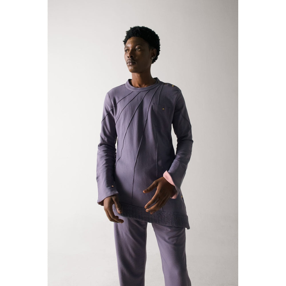 Jatin Malik English Purpul Kurta