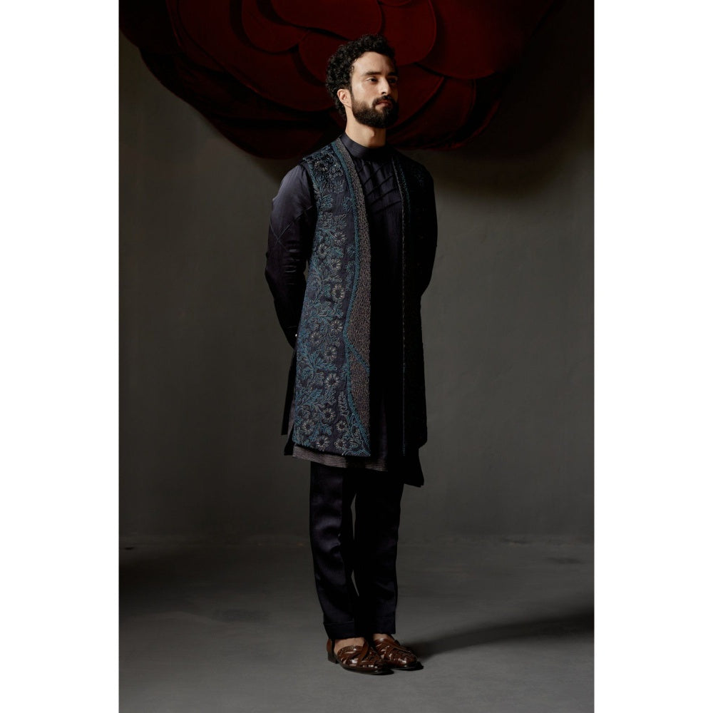 Jatin Malik Midnight Wane Kurta (Set of 2)