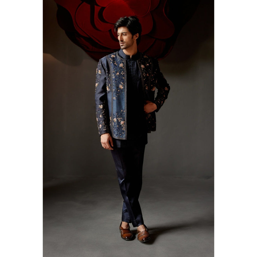 Jatin Malik Midnight Short Kurta (Set of 2)