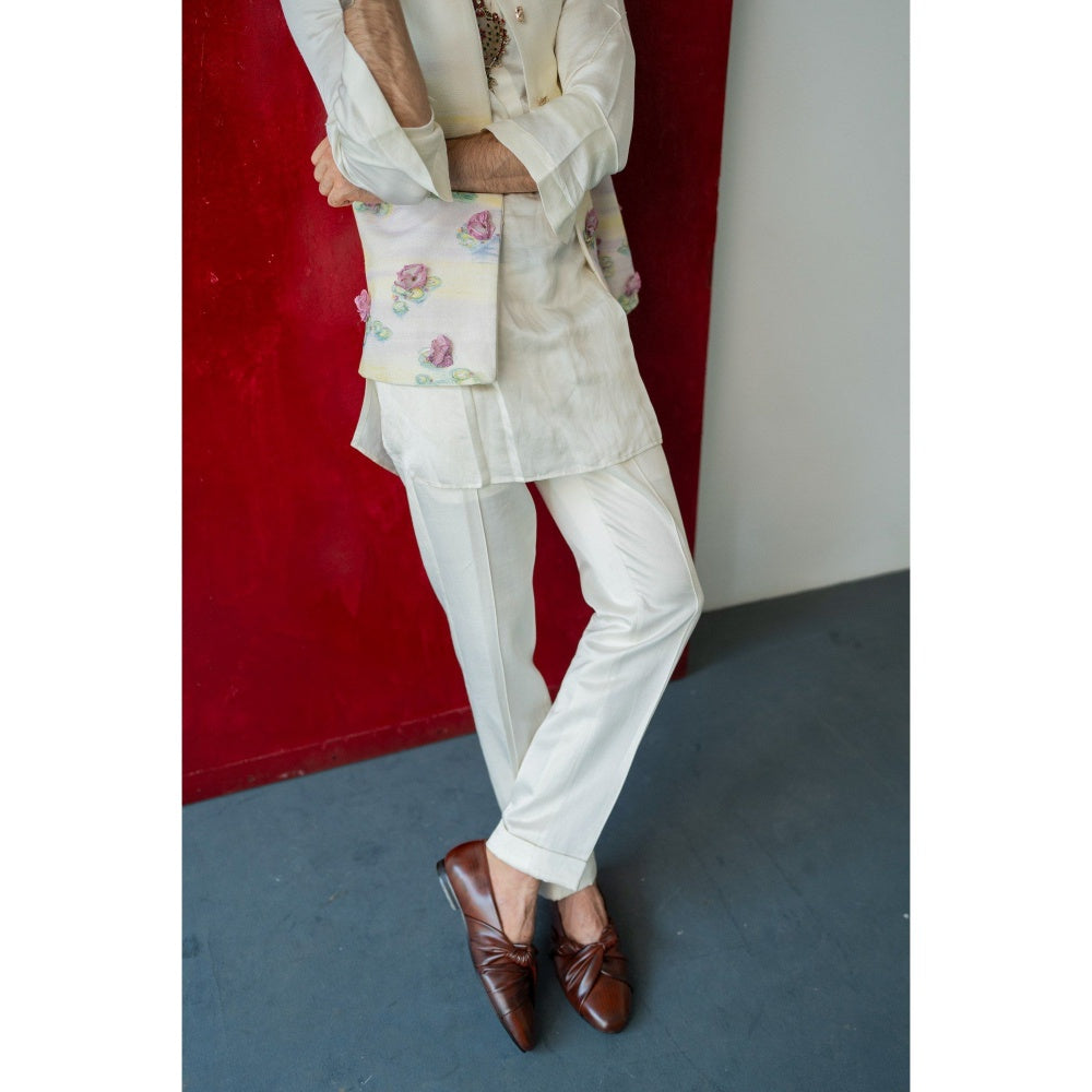 Jatin Malik The Giverny Nehru Jacket with Kurta and Trouser (Set of 3)