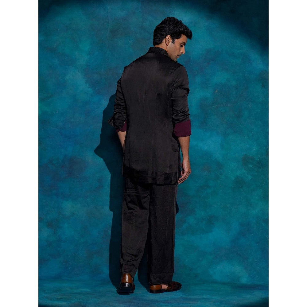 Jatin Malik Black Shirt with Trouser