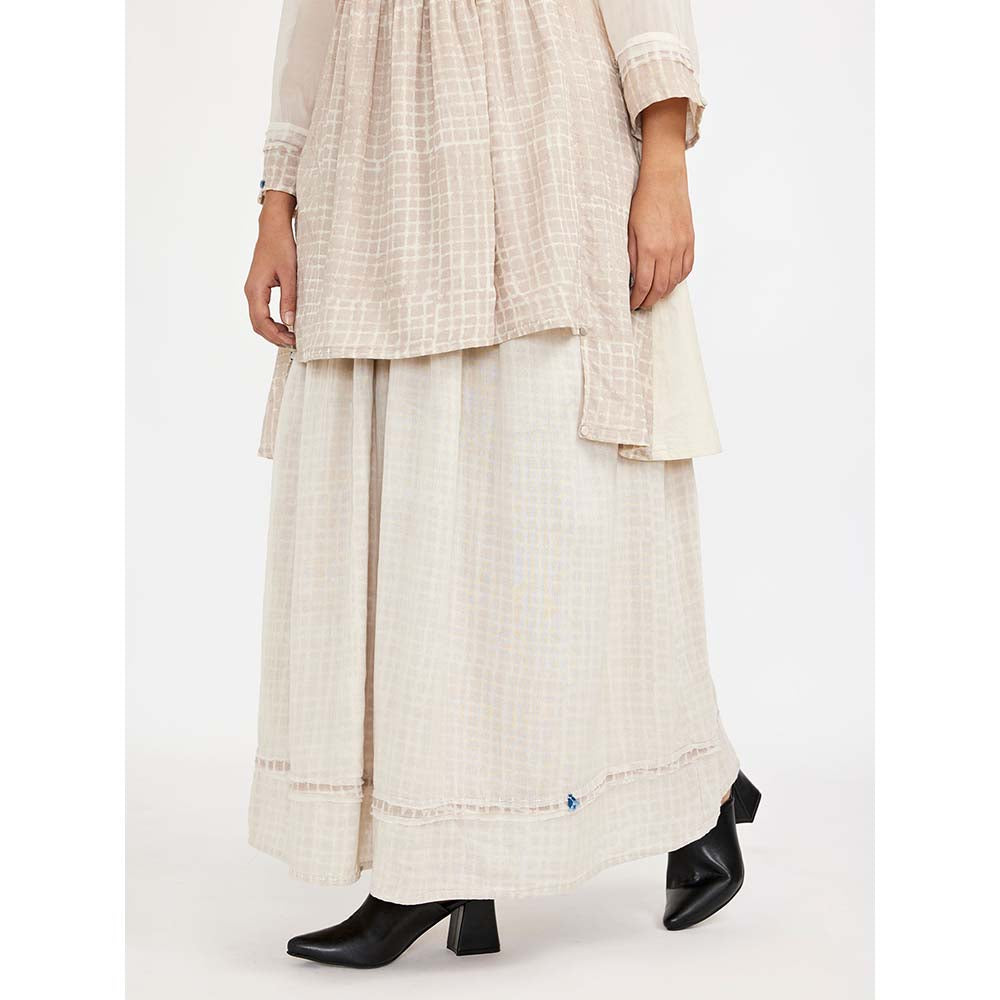 JAYATI GOENKA Beige Block Printed Co-ord (Set of 2)