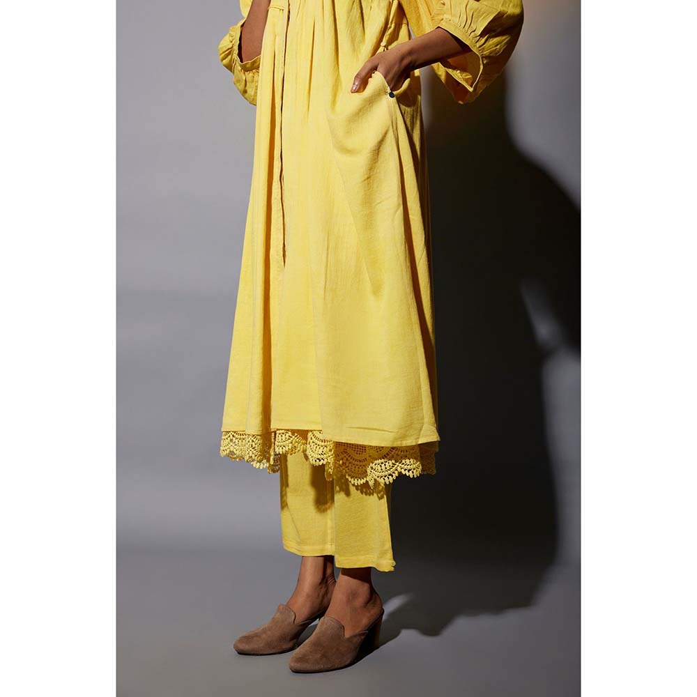 JAYATI GOENKA Haldi Festive Yellow 2 Co-Ord (Set of 4)