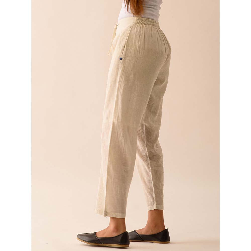 JAYATI GOENKA Beige Solid Pants