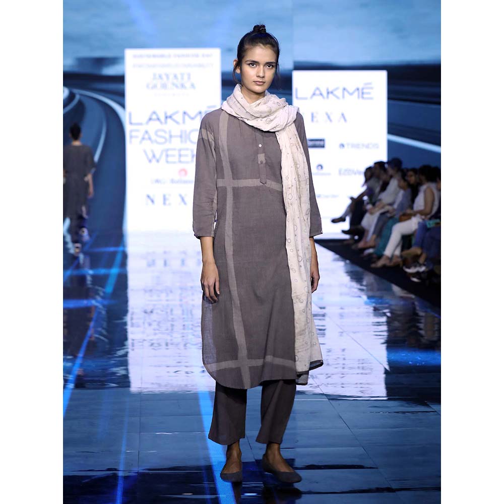 JAYATI GOENKA Taupe Solid Pants