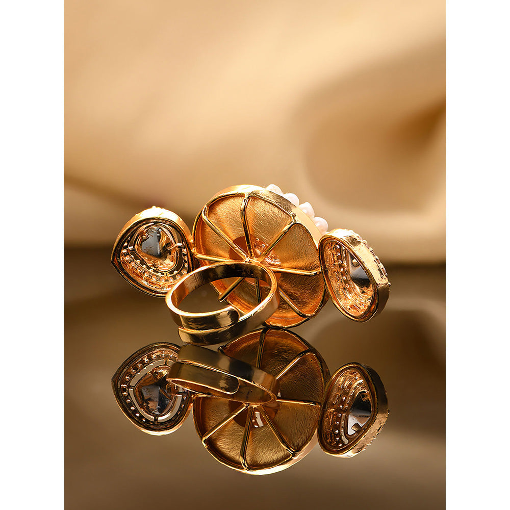 Joules By Radhika Ethereal Polki Ring