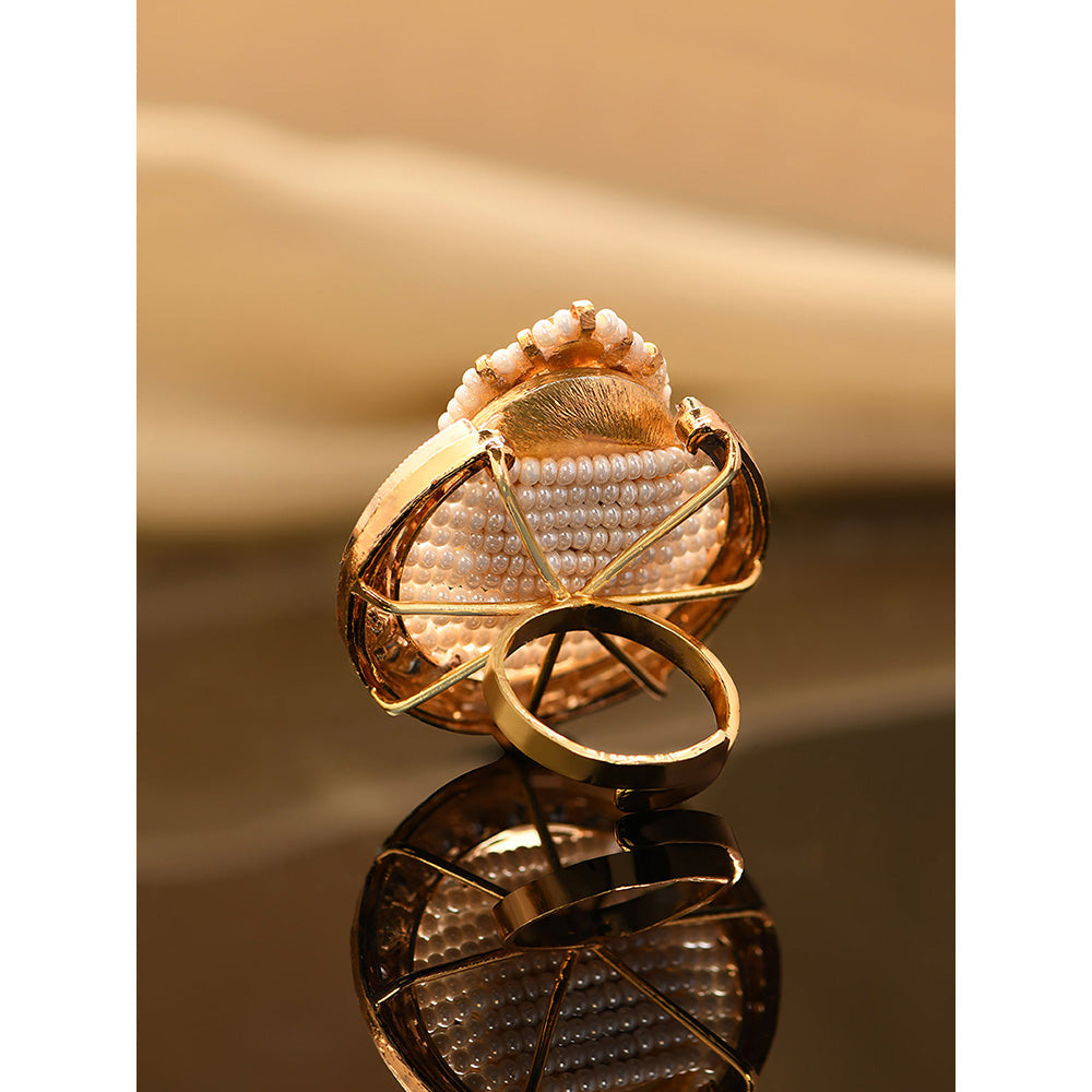 Joules By Radhika Divine Ruby Red Ring