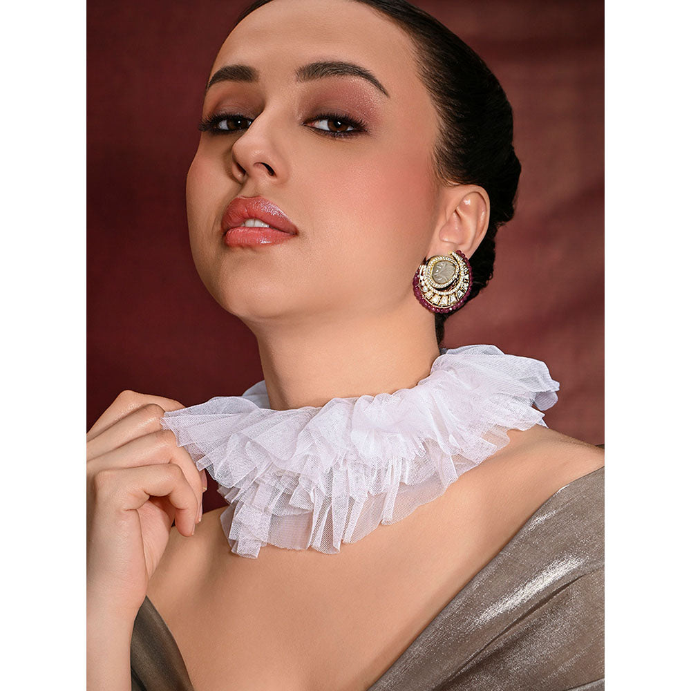 Joules By Radhika Radiant Red Stud Earrings