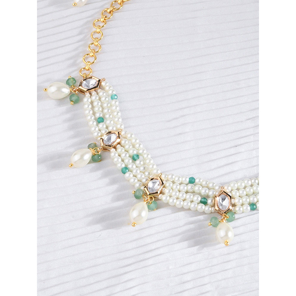 Joules By Radhika White Pearl Purity Necklace