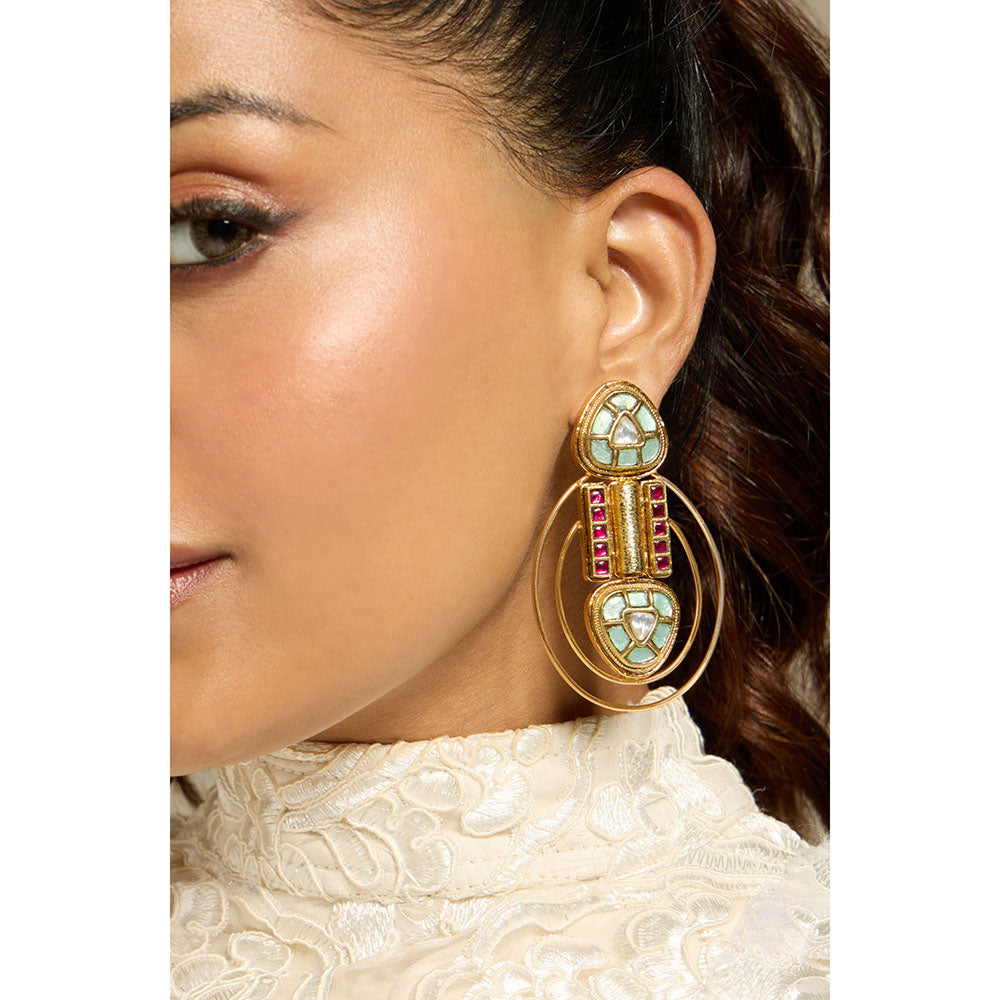 Joules By Radhika Multi-Color Reverie Drop Earrings