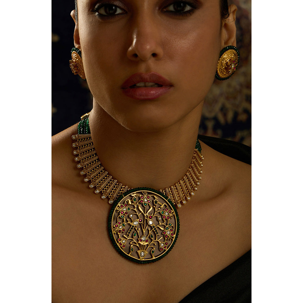 Joules By Radhika Multi-Color Majestic Necklace Set