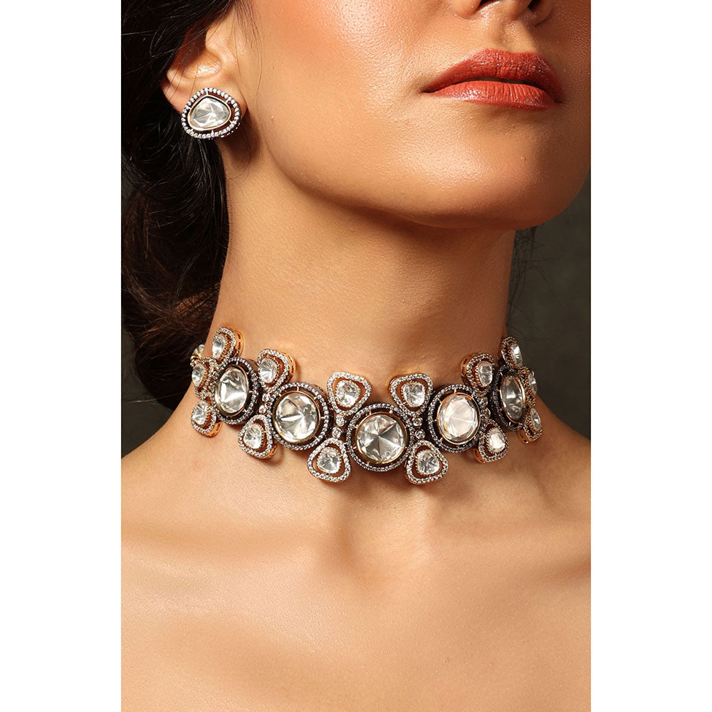 Joules By Radhika Moonlit Reflection Choker Necklace Set