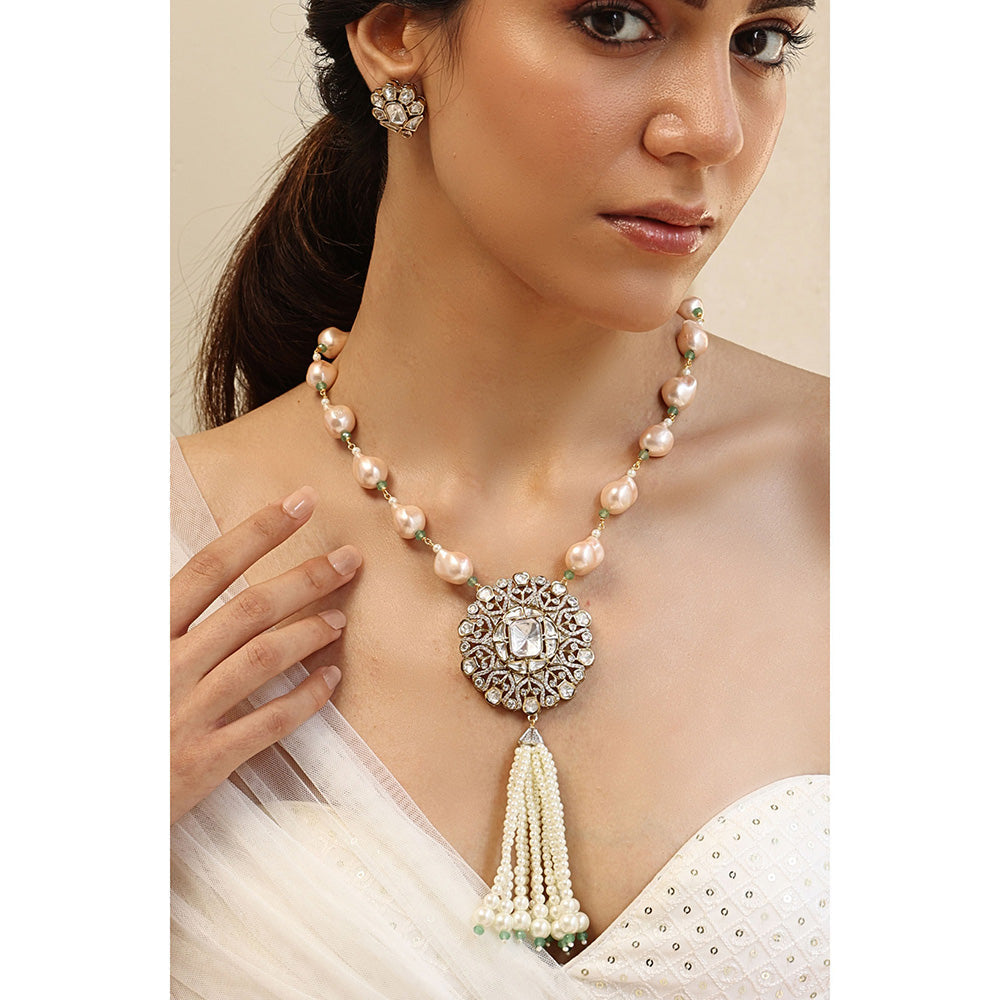 Joules By Radhika Heartfelt Grace Pearl Necklace Set