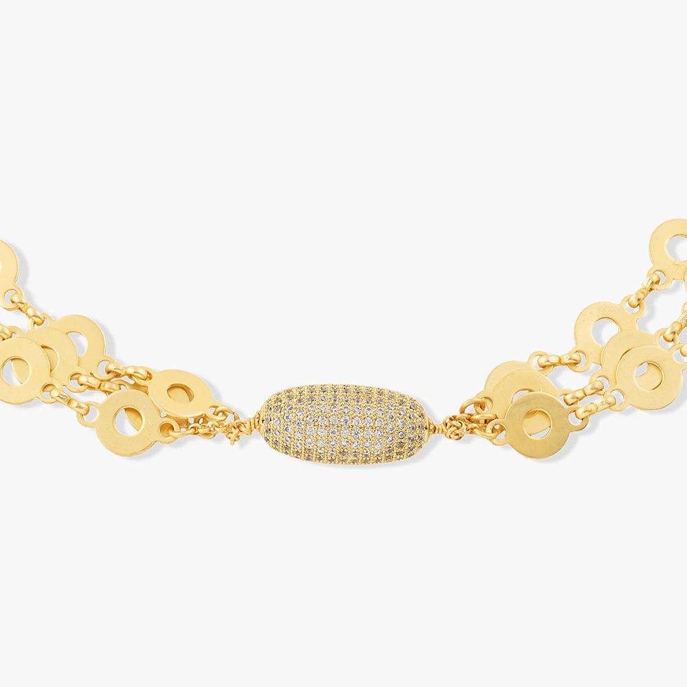 Joules By Radhika Anina Gold Plated Stone Studded Necklace