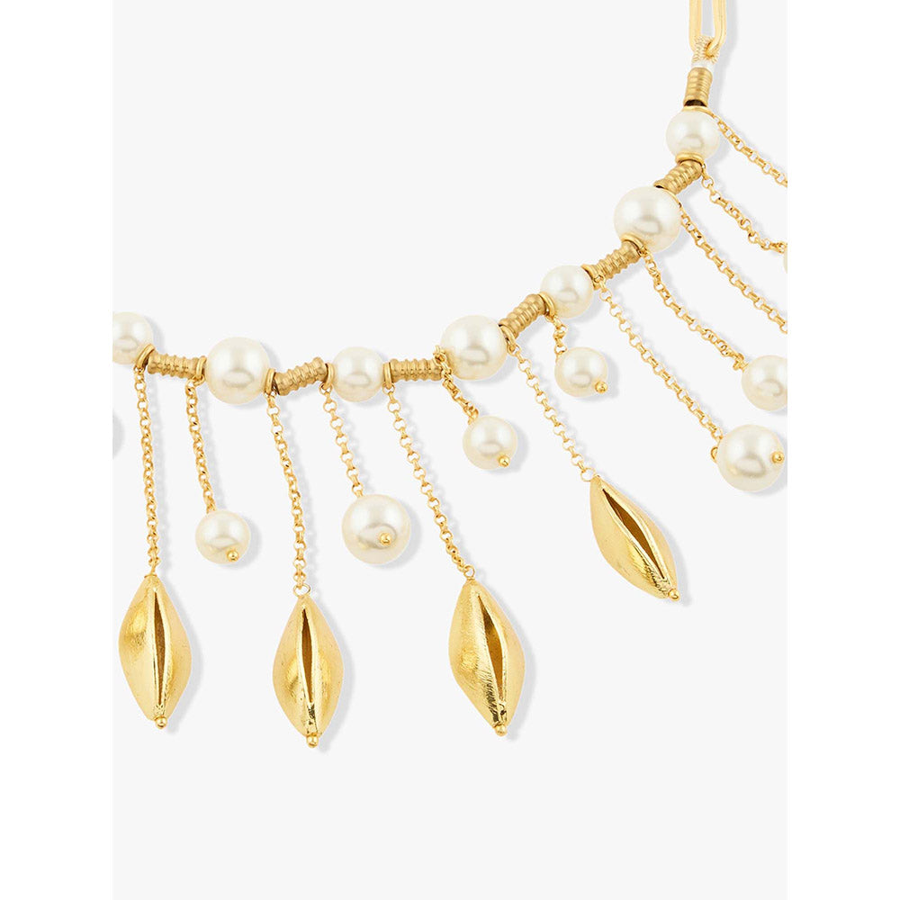 Joules By Radhika Olyssa Gold Plated Pearl Necklace