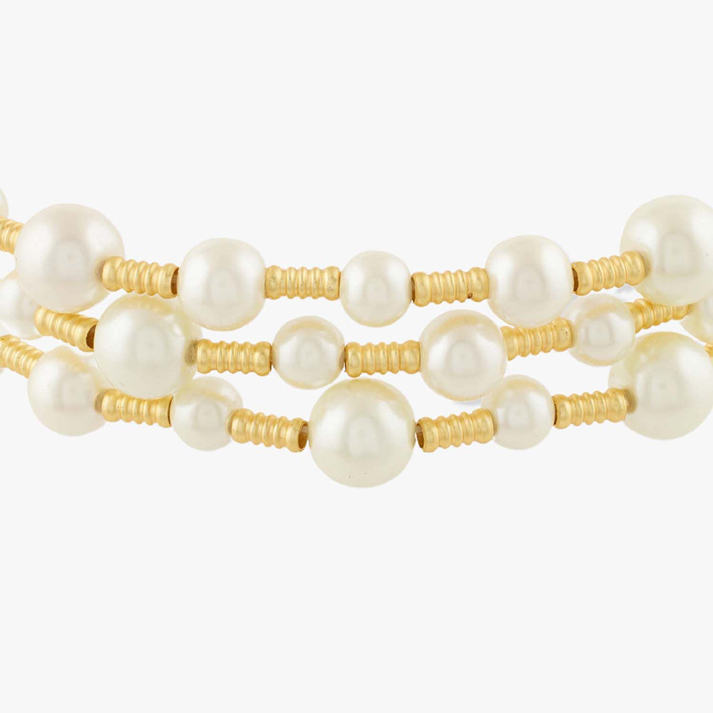 Joules By Radhika Ismara Gold Plated White Pearl Choker Necklace