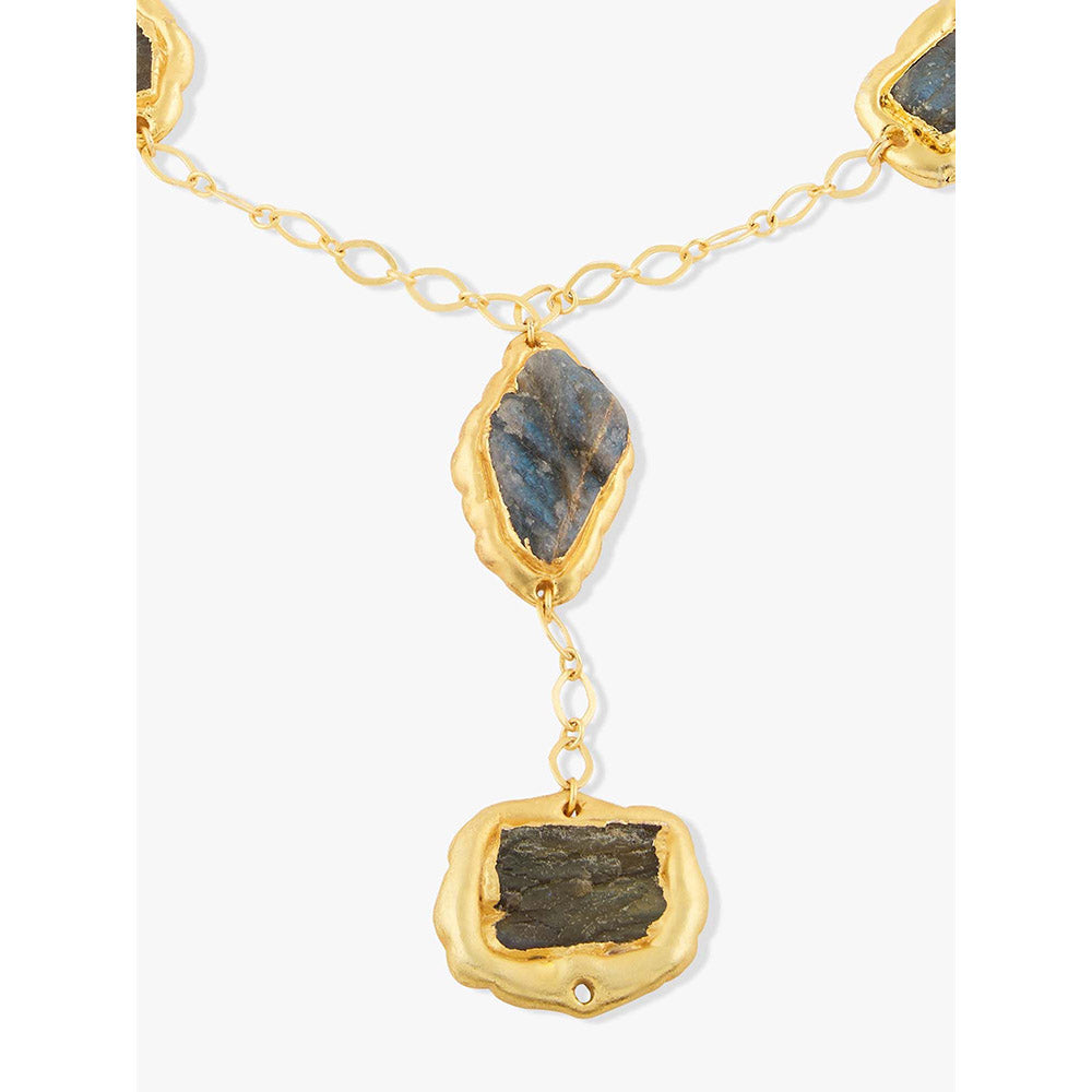 Joules By Radhika Amirel Gold Plated Multi-Color Stone Necklace