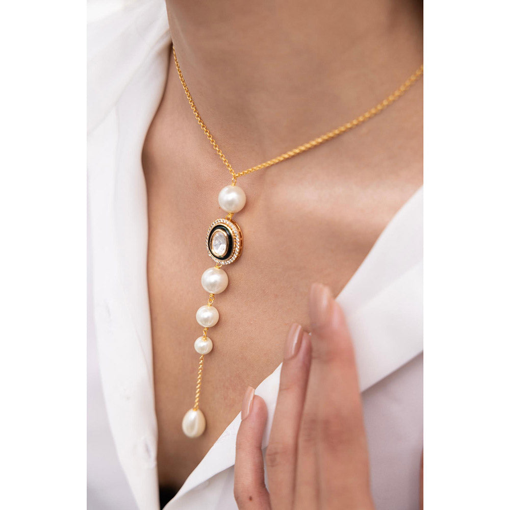 Joules By Radhika Nayantara Kundan Pearl Necklace