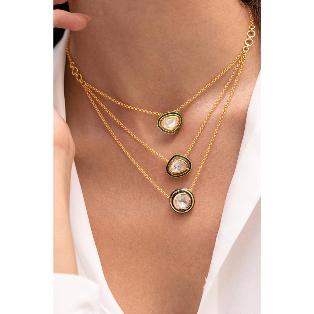 Joules By Radhika Tanira Layered Kundan Necklace