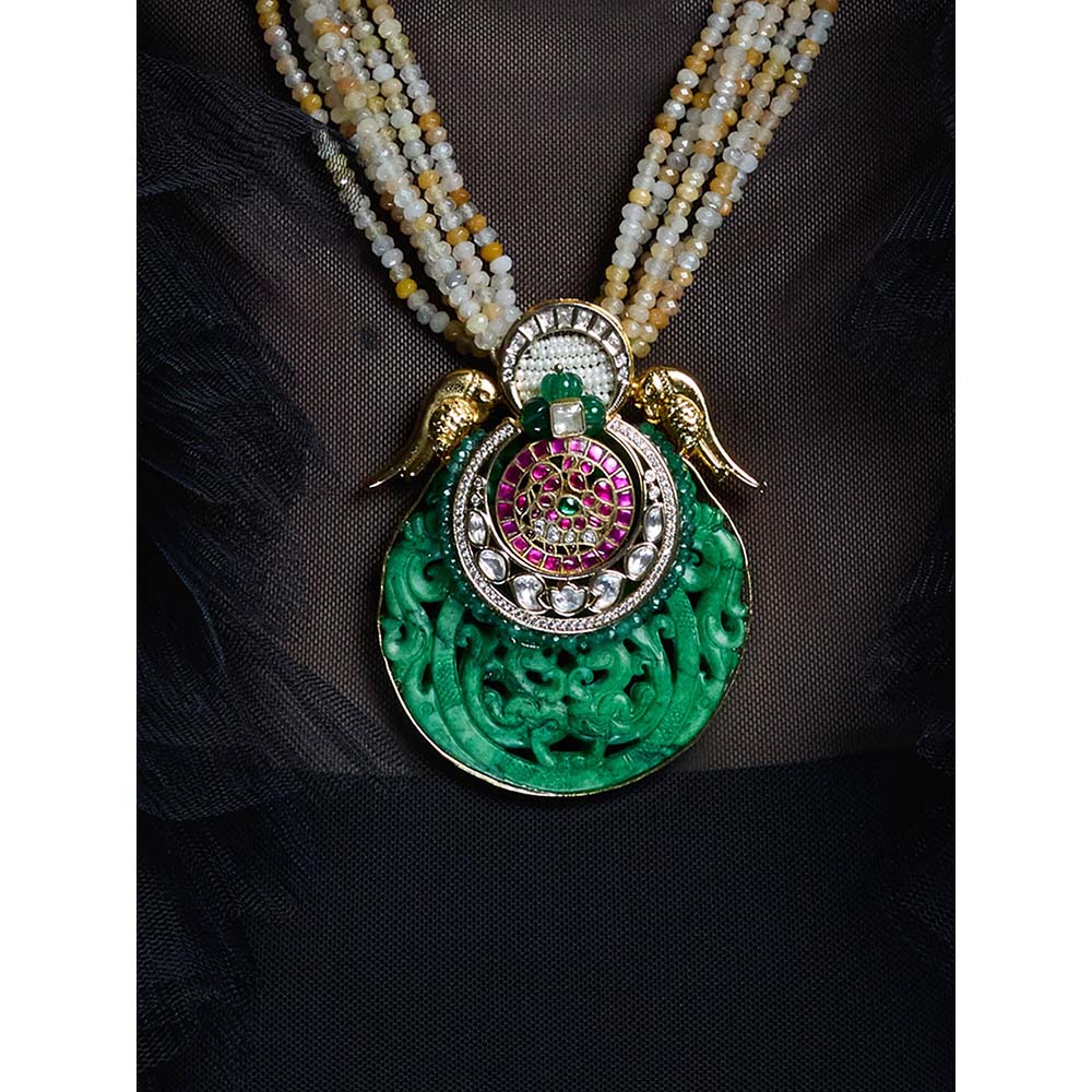 Joules By Radhika Multi-Color Crownaura Necklace