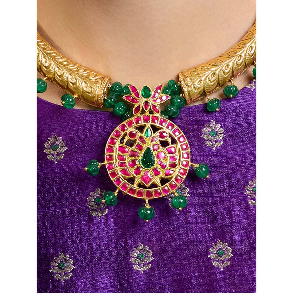 Joules By Radhika Multi-Color Auric Grace Royal Necklace