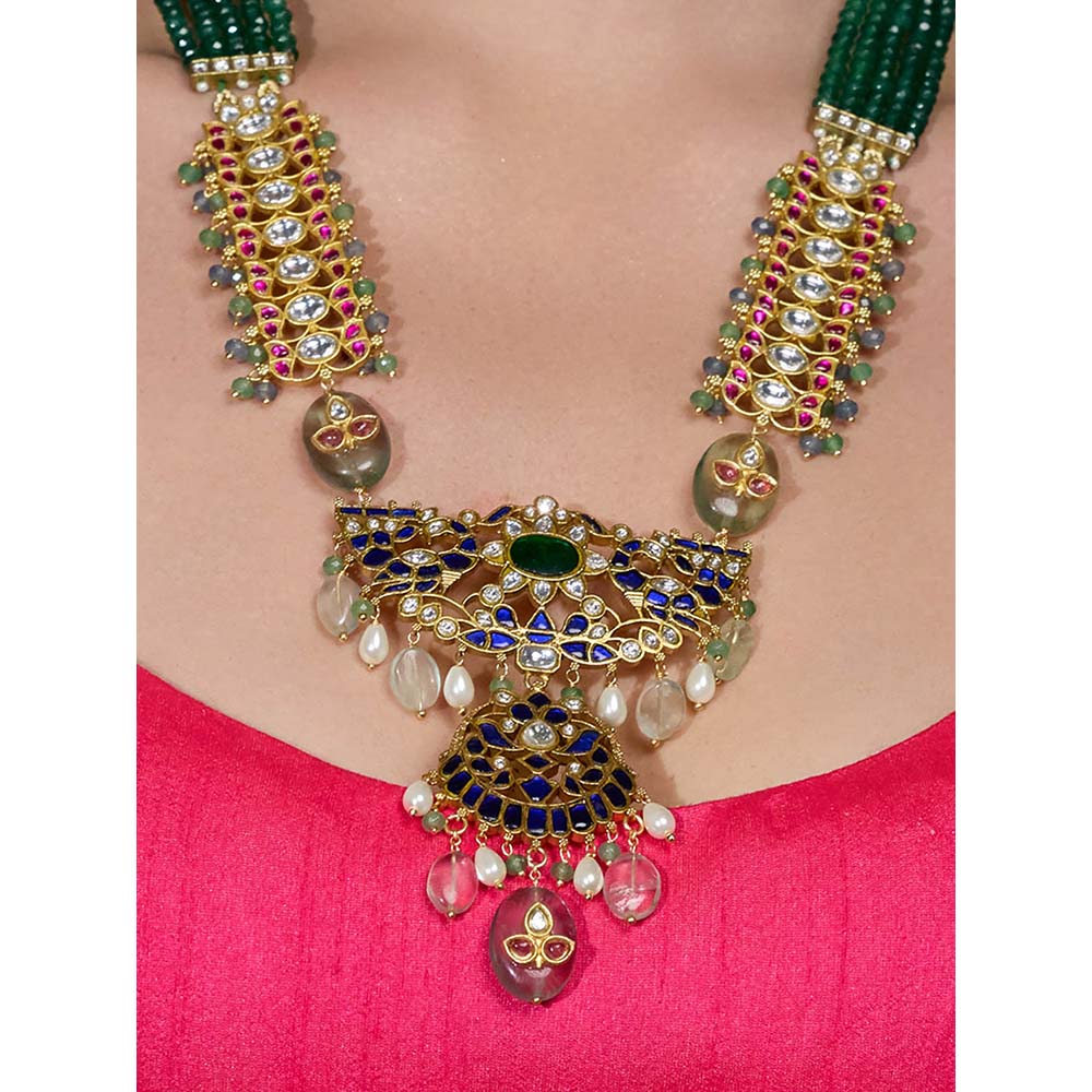 Joules By Radhika Multi-Color Tavisha Threads Pendant Necklace